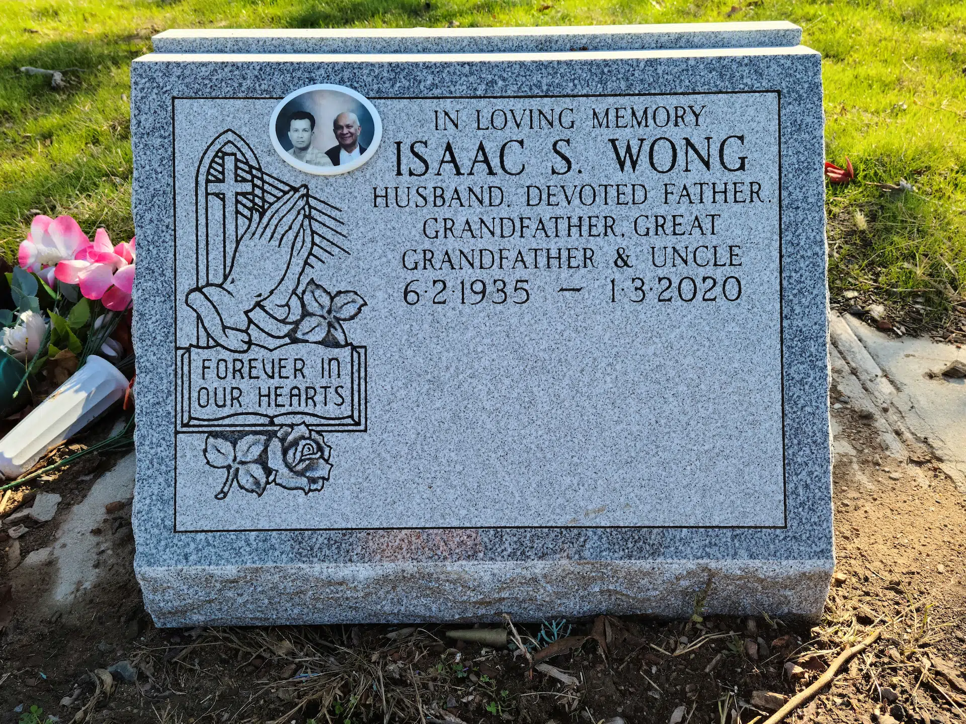 Granite Memorial Monument hand-carved by NJ Memorial Monuments in NJ — image 1